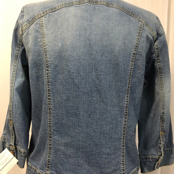 Jeanstar Women's Light Denim Jacket Size M / L Jr - Picture 5 of 6